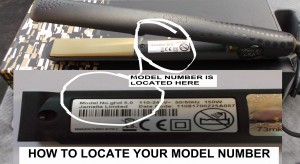 MODEL NUMBER LOCATION